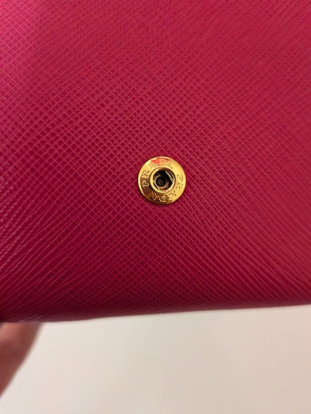 Prada Small Trifold Wallet Pink Safiano Leather Nib 🎁 - Picture 5 of 12